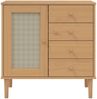 vidaXL Sideboard SENJA Rattan-Optik Braun 80x40x80 cm Kiefernholz 358037 Bild 5