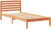 vidaXL Bettrahmen Wachsbraun 80 x 220 cm Massives Kiefernholz 872325 Bild 4