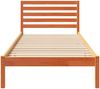 vidaXL Bettrahmen Wachsbraun 80 x 220 cm Massives Kiefernholz 872325 Bild 5