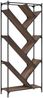 vidaXL Bücherregal Braun Eichen-Optik 79x30x180cm Holzwerkstoff Metall 845435 Bild 2