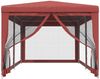 vidaXL Partyzelt mit 6 Mesh-Seitenwänden Rot 3x6 m HDPE 319240 Bild 3