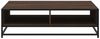 vidaXL Couchtisch Braun Eichen-Optik 100x100x30cm Holzwerkstoff Metall 848778 Bild 5