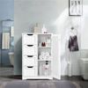 Yaheetech Badkommode Badezimmerschrank, verstellbar, Sideboard, Weiß Bild 2