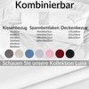 Kisska Kissenbezug LUNA Kissenüberzug Sofakissenbezug Kopfkissenbezug, (1 Stück), Atmungsaktiv, aus Baumwolle 40x40 Weiß Bild 3