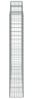 vidaXL Gabione mit Hochbogen 200x30x180/200 cm Verzinktes Eisen 153489 Bild 4