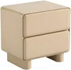 Vente-unique - AUNELA Bedside table Holz, Platte Beige - B 42,5 cm x H 56,5 cm x L 56,5 cm Bild 2