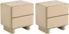 Vente-unique - AUNELA Bedside table Holz, Platte Beige - B 42,5 cm x H 56,5 cm x L 56,5 cm Bild 4