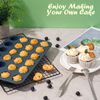Silikon Muffinform für 24 Muffins Antihaft Backblech Grau 34x23x2,5cm Bild 5