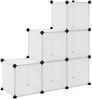 vidaXL Regalsystem mit 6 Würfeln Transparent PP 340552 Bild 5