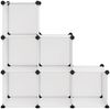 vidaXL Regalsystem mit 6 Würfeln Transparent PP 340552 Bild 3