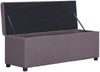 vidaXL Bank mit Staufach 116 cm Taupe Polyester 281326 Bild 5