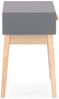 Nachttisch Ordinary aus Kiefernholz, Grau Bild 4