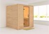 Karibu Sauna Innenkabine Mojave Innensauna 3 Sitzbänke aus Holz Saunakabine mit 40 mm Wandstärke Dampfsauna mit Montagematerial Bild 4