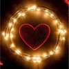 Salcar LED-Lichterkette 10m LED Lichterkette Outdoor Indoor USB Kupferdraht Weihnachtsdeko, Warmweiß Bild 3