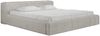 GRAINGOLD Lipari Doppelbett 140x200, Polsterbett mit Bettkasten, gepolstertes Kopfteil, Velour-Stoff, Beige Bild 2