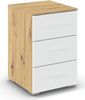 rauch Aditio Box, Nachttisch, 3 Schubladen, mit Softclose-Funktion, Farbe Weiß/Eiche Artisan, BxHxT 40x61x42cm Bild 3