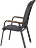 SIENA GARDEN Tesoro HB Stapelsessel 4er-Set Alu, Textil, Teak FSC 100 % Bild 2