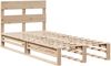 vidaXL Massivholzbett ohne Matratze 90x190 cm Kiefernholz 850821 Bild 3