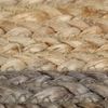 vidaXL Teppich Handgefertigt Jute mit Grauem Rand 120 cm 133675 Bild 5