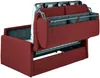 Schlafsofa 4-Sitzer CALIFE - Stoff - Rot - Liegefläche: 160 cm - Matratzenhöhe: 14 cm Bild 5