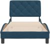 Einzelbettgestell Design für Erwachsene ohne Matratze Blau 90x200 cm Samt d4083e Bild 5
