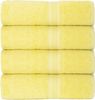 leevitex® Handtuch 4er_HT_Gelb, 50 x 100 cm, hochwertig verarbeitet & fusselfrei Bild 3