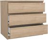 Dmora Kommode Kajiki, Mehrzweckkommode, Schlafzimmerkommode, Schrank mit Schubladen, 77x50 h68 cm, Eiche Bild 4