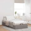 vidaXL Ottoman-Bett ohne Matratze Taupe 90x200 cm Stoff 3310851 Bild 3
