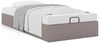 vidaXL Ottoman-Bett ohne Matratze Taupe 90x200 cm Stoff 3310851 Bild 4