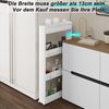 Woltu Küchenregal, 1-tlg, Nischenregal Schrank Schieberegal mit Rolllen Bild 3