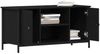 vidaXL TV-Schränk Schwarz Eichen-Optik 100 x 40 x 50 cm Holzwerkstoff 862141 Bild 3