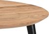 Runder Esszimmertisch Akazie naturfarben Schweizer Kante 105 cm vierfuß-Gestell KIMBERLY 137874669 Bild 2