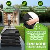 tillvex® Sonnenschirmständer Anthrazit 90 Liter / 120 kg – 4-teilig für Ampelschirm inkl. Metallverbinder | Schirmgewicht befüllbar mit Wasser oder Sand | Schirmständer Ampelschirmständer wetterfest Bild 2