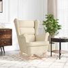 vidaXL Schaukelsessel Creme 74x90x102 cm Stoff 4016926 Bild 3