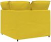 vidaXL Modulares Sofa Eckmodul mit Kissen Hellgelb 100 cm 4104455 Bild 5