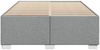 vidaXL Bettgestell ohne Matratze Hellgrau 160x200 cm Stoff 3284485 Bild 4