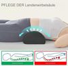 UMI Nackenrolle Halbrolle Lagerungskissen Nackenkissen,Beinkissen, Zuhause,Büro, halbrundes Memory-Schaum Bein-, Nacken-/Fußkissen-Set, halbrundes Memory-Schaum Bein-, Nacken-/Fußkissen, Multifunktionales Fußkissen: Für Büro, Auto, Zuhause Bild 4