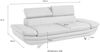 COTTA 3-Sitzer Enterprise, Big-Sofa, mit Armteilverstellung & Kopfteilverstellung Bild 4