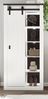 Stauraumschrank Stove in weiß Pinie und anthrazit Landhaus 93 x 201 cm Bild 2