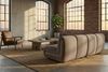 KAWOLA Modulsofa LAYLA 2-Sitzer 2 Module 2 Armlehnkissen Velvet taupe 74 x 99 x 183 cm Bild 4