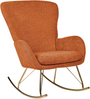 Schaukelsessel ANASET Bouclé Orange Bild 5
