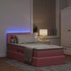 vidaXL Bett mit Stauraum und LED mit Matratze Rosa 90 x 190 cm Samt 3371366 Bild 5