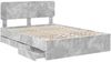 vidaXL Bettrahmen mit Schubladen Betongrau 140 x 190 cm Holzwerkstoff 3412188 Bild 5
