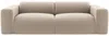 Vente-unique - POGNI Sofa SamtStoff Beige - B 97 cm x H 73 cm x L 205 cm Bild 2