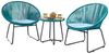 HTI-Living Garten-Essgruppe Modernes Terrassenmöbel, (Set, 3-tlg, 2x Sessel, 1x Tisch, inkl. Sitzkissen), Gartenmöbel Loungegarnitur Bild 3