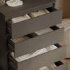 Kommode Claus Anthrazit 74 x 99.6 cm mit 4 Schubladen Vicco Bild 4