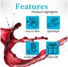 Intirilife Weinglas, 6-tlg, Glas, Wein Glas Set 470ml Wein Gläser mit Schimmer Spülmaschinenfest (6-tlg) Bild 3