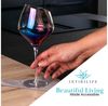Intirilife Weinglas, 6-tlg, Glas, Wein Glas Set 470ml Wein Gläser mit Schimmer Spülmaschinenfest (6-tlg) Bild 2