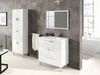 Dmora Großer Mehrzweckschrank Amiga, Badezimmer- oder Wäscheschrank mit 4 Türen und 1 Schublade, Mehrzweck-Schuhschrank, 60 x 29 x 182 cm, glänzendes Weiß Bild 4
