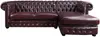 Vente-unique - Chesterfield Ecksofa - Ecke Rechs - Büffelleder - Rotbraun - BRENTON Bild 4